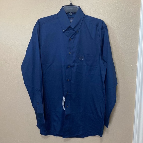 Men’s Club Room Regular Fit Performance Button Down Shirt 100% Cotton NWT - Picture 1 of 9